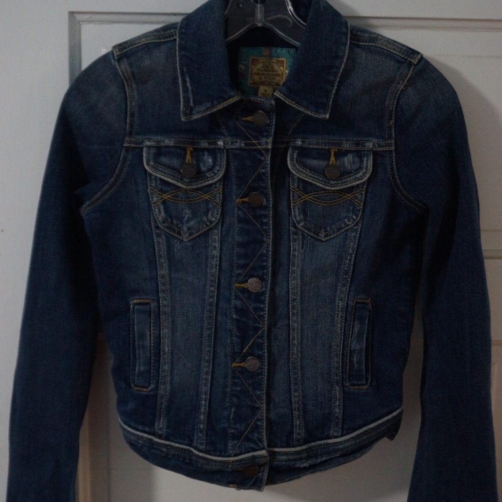 Short Denim Jacket- Abercrombie & Fitch